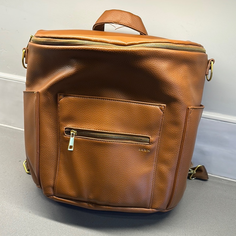GUC Fawn Design Cognac Diaper Backpack
